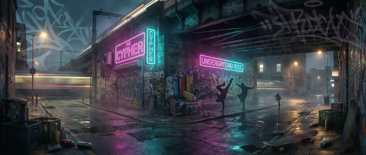 猫咪手机版 - 城市街头文化夜景